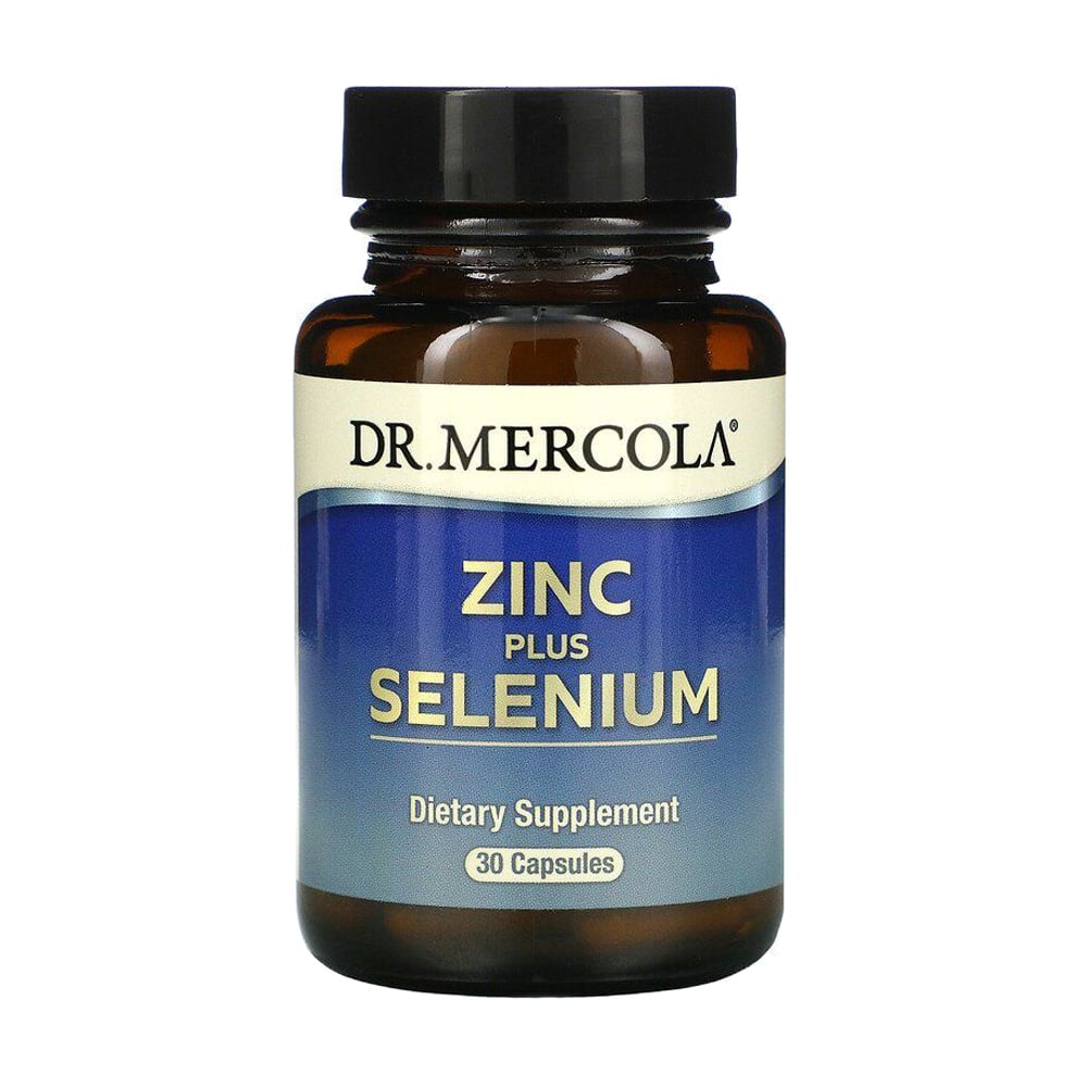 Мінеральний комплекс Dr. Mercola Zinc plus Selenium Цинк плюс селен, 30 капсул